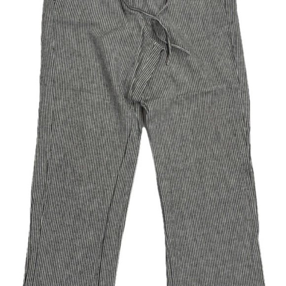 Talbots Gray and White Pinstripe Trousers pants women’s size m chambray linen - Picture 16 of 16